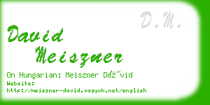 david meiszner business card